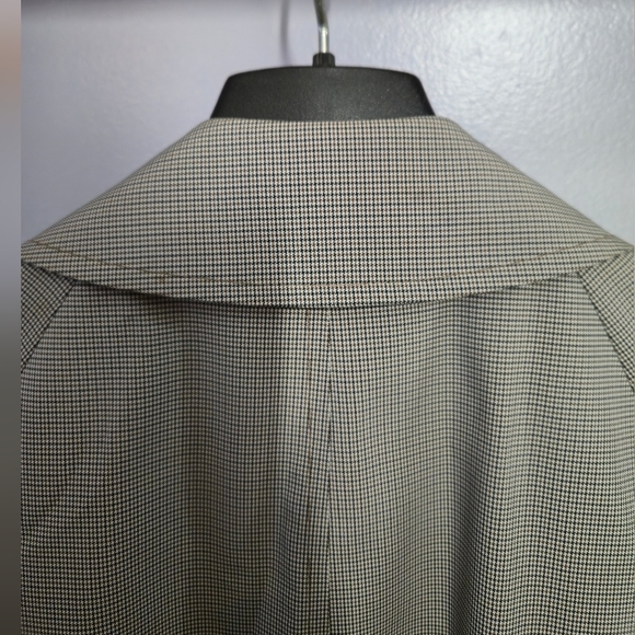 40L Vintage London Fog Limited Edition Overcoat Micro-Houndstooth Made in USA - Picture 10 of 16